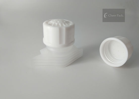 Breathable Düsen-Plastiktülle bedeckt 18mm äußeren Durchmesser für flüssigen Beutel mit einer Kappe