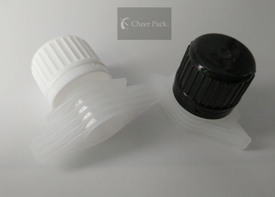 Schwarze/weiße Torsions-Spitzen-Kappe für Plastikwäscherei-flüssige Tasche, Größe besonders angefertigt