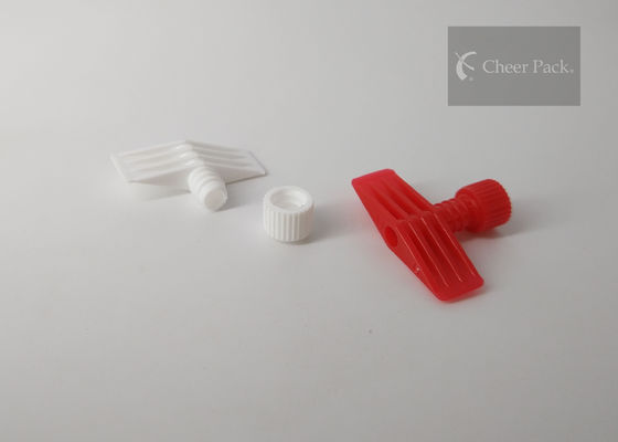 Rote Farbplastiktüllen-Kappen-einteilige Torsion des Durchmesser-4mm weg von der Art