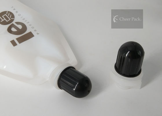 Graue Plastiktüllen-Kappe und Überwurfmutter der Farbe12mm für stehen oben Beutel