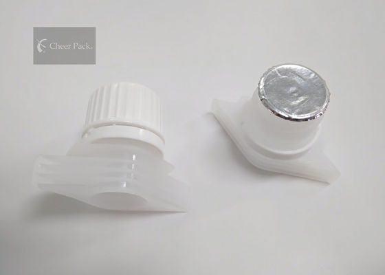 Volle Dichtungs-Art Plastiktülle bedeckt einen 18 Millimeter-Außendurchmesser für Fruchtsaft-Beutel mit einer Kappe