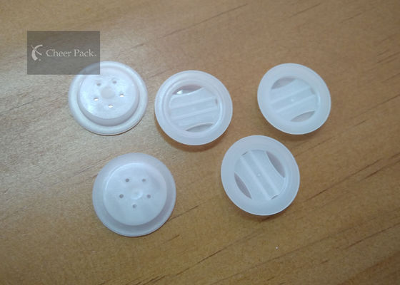 Des Plastikeiner Durchmesser Weisen-Entgasungsventil-fünf der Loch-23mm für Kaffeebohne-Tasche