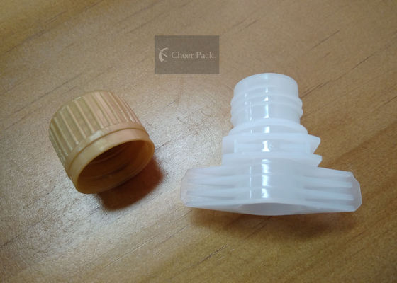 Doypack-Beutel-Plastiktülle bedeckt 16-Millimeter-Durchmesser-Leck-Beweis-Saugdüsen-Kappe mit einer Kappe