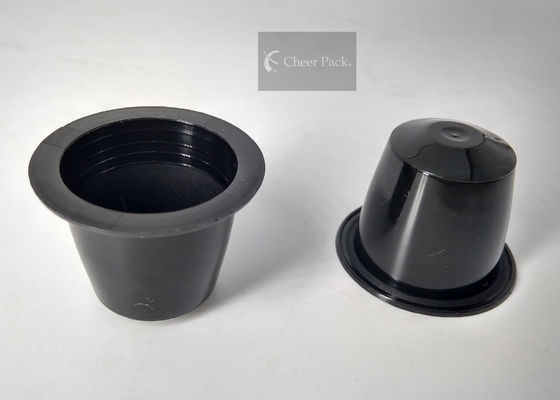 Schwarze Farbenterische überzogene Kaffee-Maschinen-nachfüllbare Kapseln leeren die Kapazität 8 Gramm