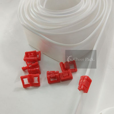 5 Reißverschluss-mit Reißverschluss rote Farbe des Kilogramm-pp. für Plastiktasche, Taschen-Reißverschluss-Verschluss