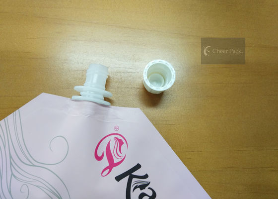 12mm ovale Form-weiße Plastiktülle bedeckt Nahrungsmittelgrad PET Material mit einer Kappe
