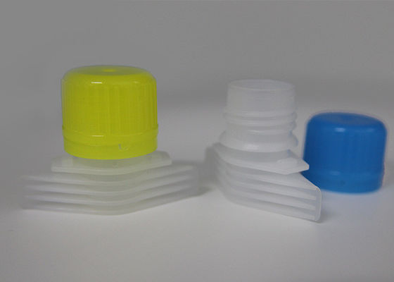 Gelbe Plastiktülle bedeckt/Tüllen-Waschmittel-Kappe mit PET Antikorrosions-Material mit einer Kappe