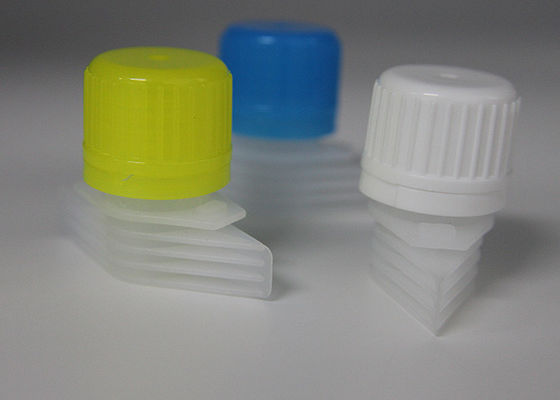 Gelbe Plastiktülle bedeckt/Tüllen-Waschmittel-Kappe mit PET Antikorrosions-Material mit einer Kappe