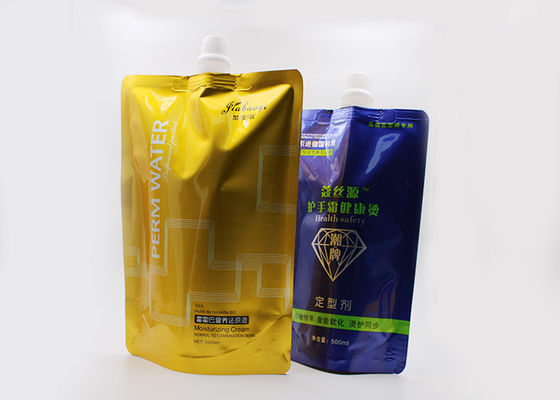Drucktaschen-Überwurfmutter des Shampoo-0.5kg stehen Flüssigkeit/oben Beutel mit Tülle