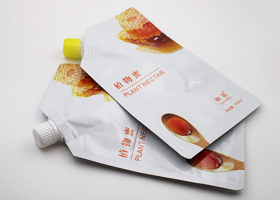 Flüssige Tüllen-Plastiktaschen mit gießen Tülle für neue Saft-Getränk-Verpackung