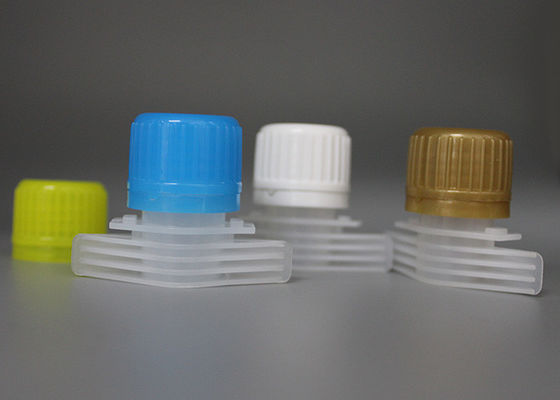 Gelbe Überwurfmutter und Plastik gießt Tüllen-Nahrungsmittelgrad für Lebensmittelverpackungs-Sondergröße
