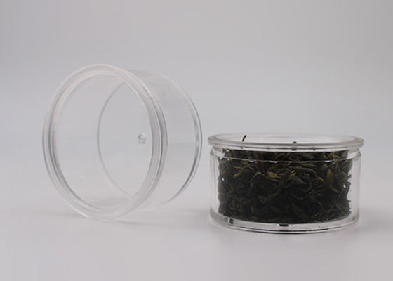 Ps-klare kleine runde klare Plastikbehälter 25 stopfen die Kapazität für Tee, Kaffeebohne voll
