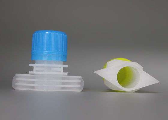PET Plastiktülle bedeckt Kaliber 16 Millimeter für Getränk Doypack/Säuglingsnahrungs-Beutel-Kappen mit einer Kappe
