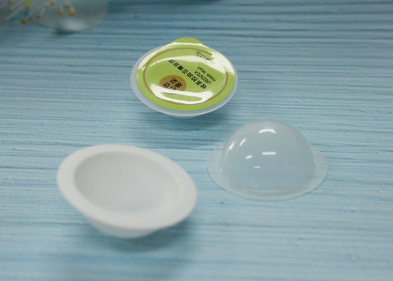 Kleine runde klare Plastikbehälter für die Massage, die 20mm Höhe verpackt