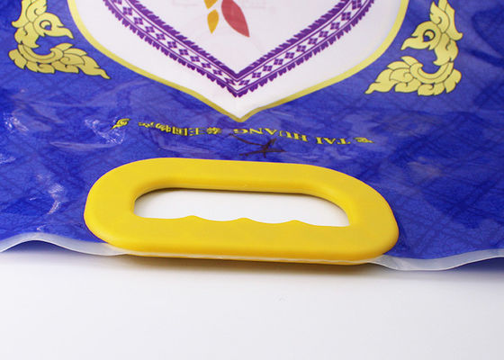 Verschluss- auf Art Plastiktasche pp. behandelt Mehrfarben verpackt auf Mehlsäcken des Reis-5kg