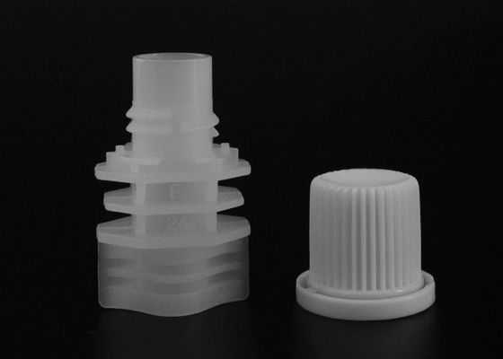 8.6mm weißer Antidiebstahl-Plastiktülle umfasst Spitze auf Püree-Saft-Beutel