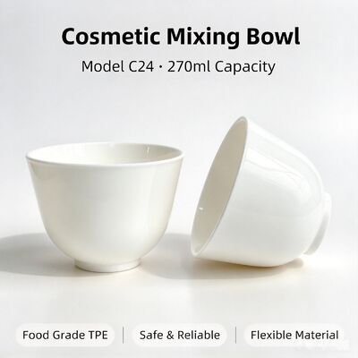 Qualität  C24 Food‑Grade TPE Cosmetic Mixing Bowl 270ml For Salon & DIY Skincare | Safe for mixing mask powder & beauty paste. Reusable non‑stick beauty container for professional salon and home DIY facial care Fabrik