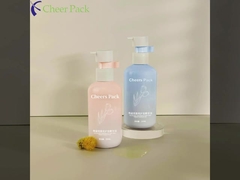 300ml Flip Top Cap HDPE Plastic Shampoo Babycare Pink Bottle Lotion Pump für die kosmetische Verpackung