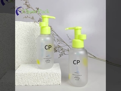 Runder Boden Shampoo Flasche Verpackung Presse Badeölflasche Kunststoff Wasch- und Duschgelflasche