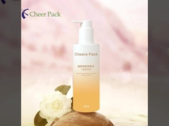 Niedriges MOQ 250ml Mode-PET-Badshampoo-Flasche mit wasserdichtem Pumpen-Dispenser für Haarpflege