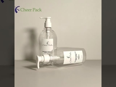 Luxus-PET-Plastik 300ml-Pumpenflaschen Weiß Transparent Schwarz für Shampoo Conditioner Lotion für das Gesicht