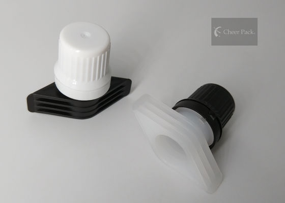 Nahrungsmittelgrad-materielle Torsions-Tüllen-Kappe für Plastiktasche, weiße/Schwarz-Farbe