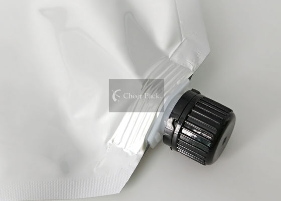 Schwarze/weiße Torsions-Spitzen-Kappe für Plastikwäscherei-flüssige Tasche, Größe besonders angefertigt