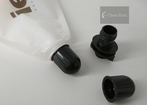 Haarpflege-Produkte gießen Tüllen-Kappen mit schwarzem PET Material, Soem-ODM-Service