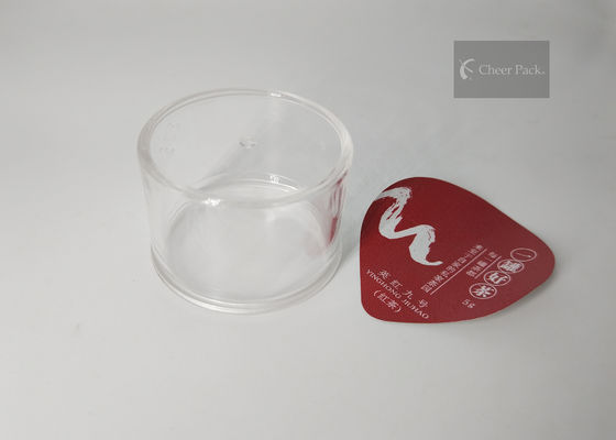 Transparenter mini runder Durchmesser der Plastikbehälter-49mm für das Schokoladen-Pulver-Verpacken