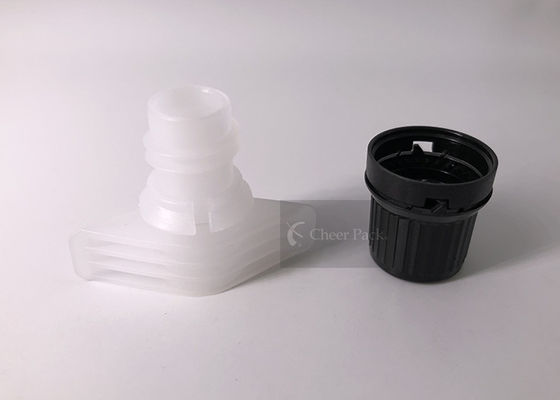 Nahrungsmittelgrad-materielle Torsions-Tüllen-Kappe für Plastiktasche, weiße/Schwarz-Farbe