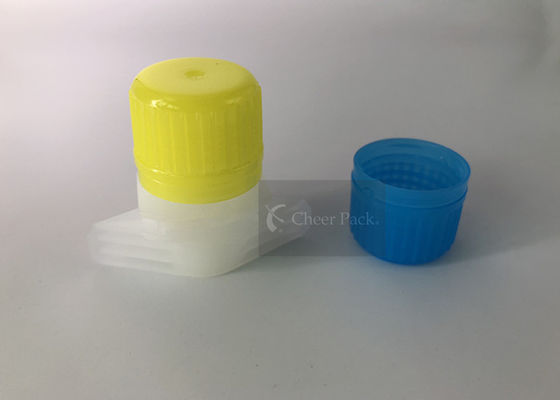 Tüllen-Kappen-Einspritzung der flexiblen Verpackung, die blaues Farbe-PET Material modelliert