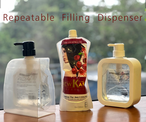 Wiederholbares flüssiges Handreinigungsmittel Transparentes Seifenverteilgerät Geschirrspüler Shampoo Lotion Flasche Leere Flasche Haus
