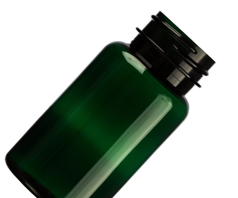 6.75 Oz 200 Ml Bernstein dunkelgrün Polyester Gesundheitsprodukt Kunststoff Verpackung Flasche Kappe 38mm 38-400