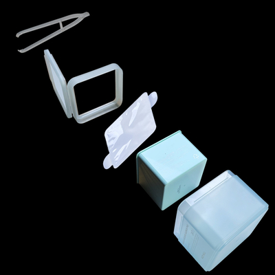 PP- und PCR-Materialien Quadrat mit Flip-Cover und Clip, Salicylsäure Toner Blätter, PP-Box