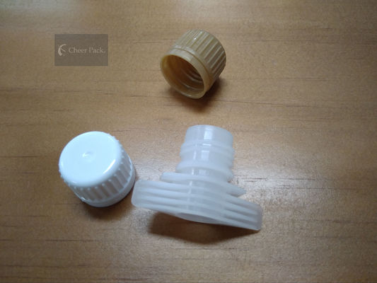 Diebstahlsichere Ring-Art Plastiktülle bedeckt Nahrungsmittelgrad mit weißer Farbe mit einer Kappe