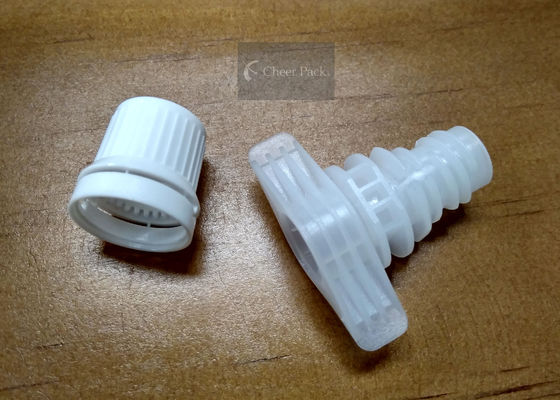 Plastiktüllen-Kappen-weiße Farbe Doppelkarten-innere Durchmessers 9.6mm für Shampoo-Beutel