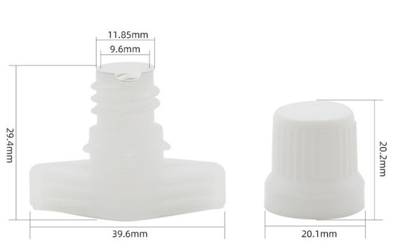 9.6mm Plastik-Spuckkappen mit Versiegelungswaschmittel aus Aluminiumfolie