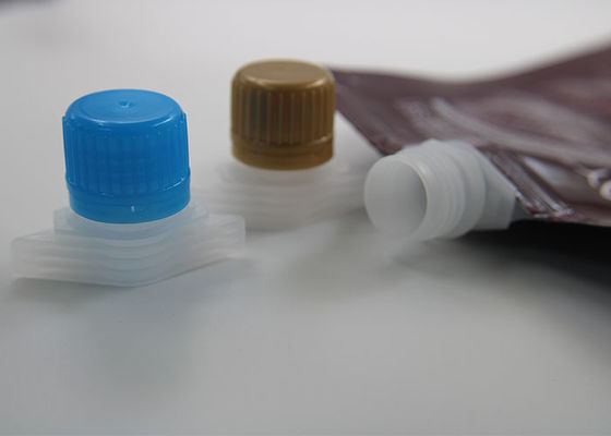 Plastik gießt die Tüllen-Abdeckungen, die auf Selbststand-Senkrechte lamellierten Beuteln versiegeln