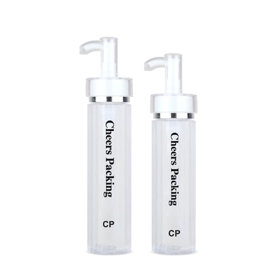 140ml PET Kosmetikflaschen für Lotion, ätherisches Öl mit Pumpe Großhandel PET Kosmetikflaschen