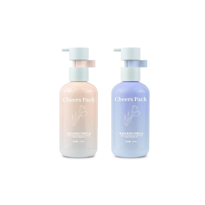 250 ml Flip Top Cap HDPE Plastik Shampoo Babycare Pink Flasche Lotion Pumpe Für kosmetische Verpackungen