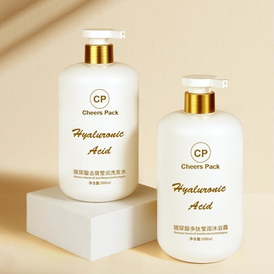 500 ml Plastik-Kosmetikverpackung für Haustiere Shampoo Lotion Pump Flasche