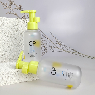 Runder Boden Shampoo Flasche Verpackung Presse Badeölflasche Kunststoff Wasch- und Duschgelflasche