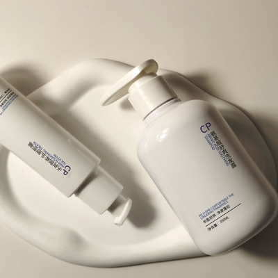 Custom Blau PET Hautpflege Verpackung Flasche Set Druckpumpe Flasche Creme Gläser Kunststoff Kosmetik Flasche Set
