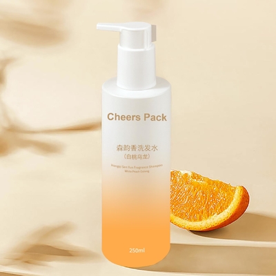 250 ml Mode-PET-Bad-Shampoo-Flasche mit wasserdichtem Pumpen-Dispenser für Haarpflege