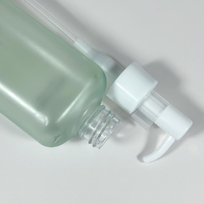 Grüne Luxus 50 ml 100 ml 450 ml runde Plastik-Kosmetik-Lotion Flaschen PP Material Druckpumpe Pressen Flaschen für Hautpflege Shampoo