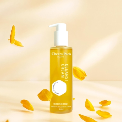 Körper-Ätherische Öle Verpackung Flasche 150ml 210ml Klar Kunststoff Shampoo Lotion Haarölpumpe Flasche