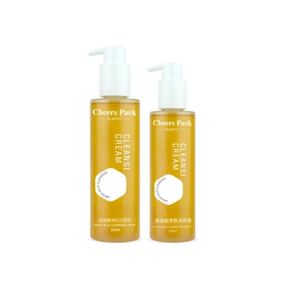 Körper-Ätherische Öle Verpackung Flasche 150ml 210ml Klar Kunststoff Shampoo Lotion Haarölpumpe Flasche