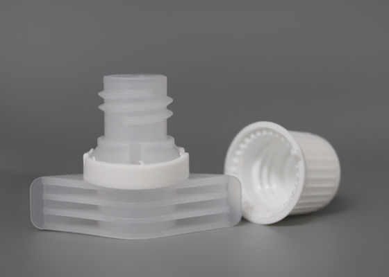 einfache 1mm Stärke gießen Plastiktüllen-Kappen mit Sicherungsring-/Säuglingsnahrungs-Beutel-Spitzen