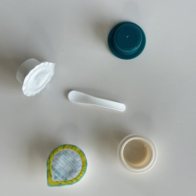 10 ml Custom Logo PP Plastikbecher für kosmetische Cremes mit Aluminiumfolie Deckel