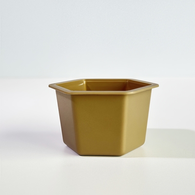 80 ml Hexagon PP Einwegbecher mit Aluminiumfolie